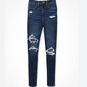 American Eagle High Rise Distressed Jeggings